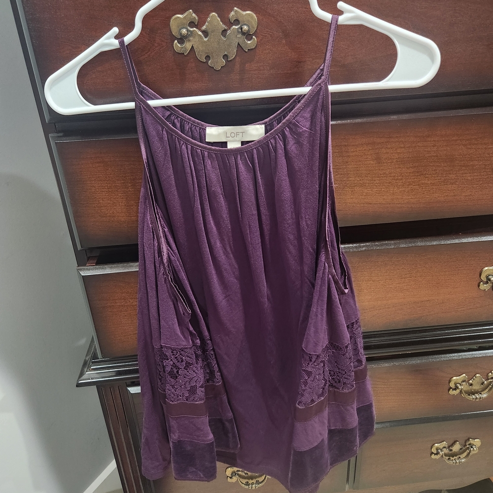 LOFT Deep Purple Camisole Top